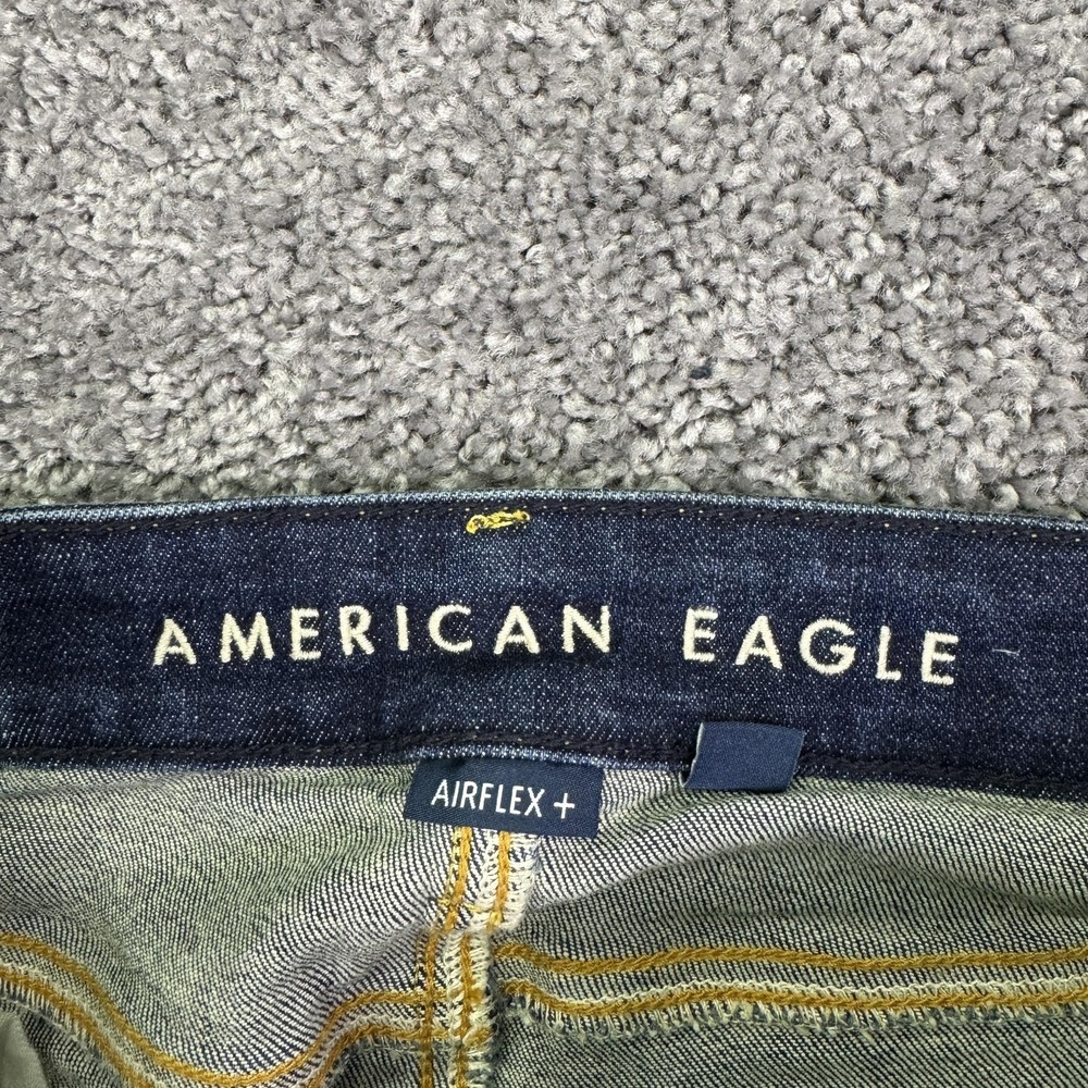 American Eagle Jeans Mens 28x30 Blue Airflex+ Slim Denim Stretch Casual City - Picture 3 of 8